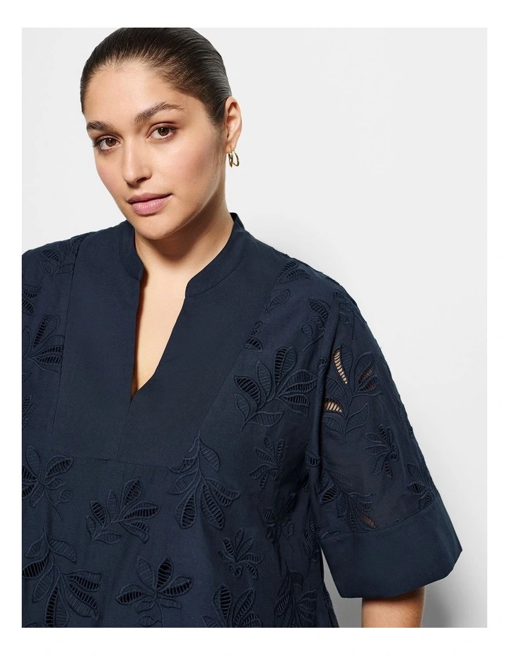 Audra Top in True Navy image 3