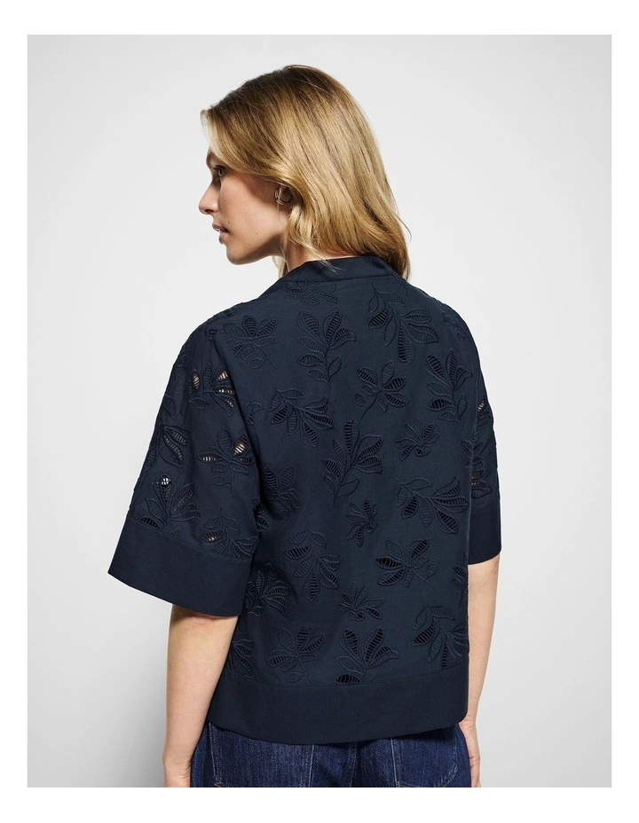 Audra Top in True Navy image 7