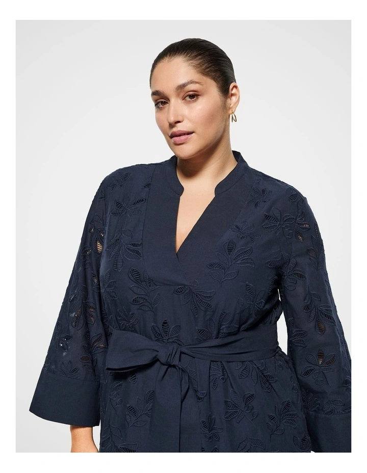 Audra Dress in True Navy image 3