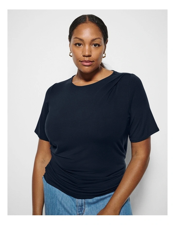 Mila Tee in True Navy image 1