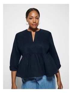 Iris Top in True Navy