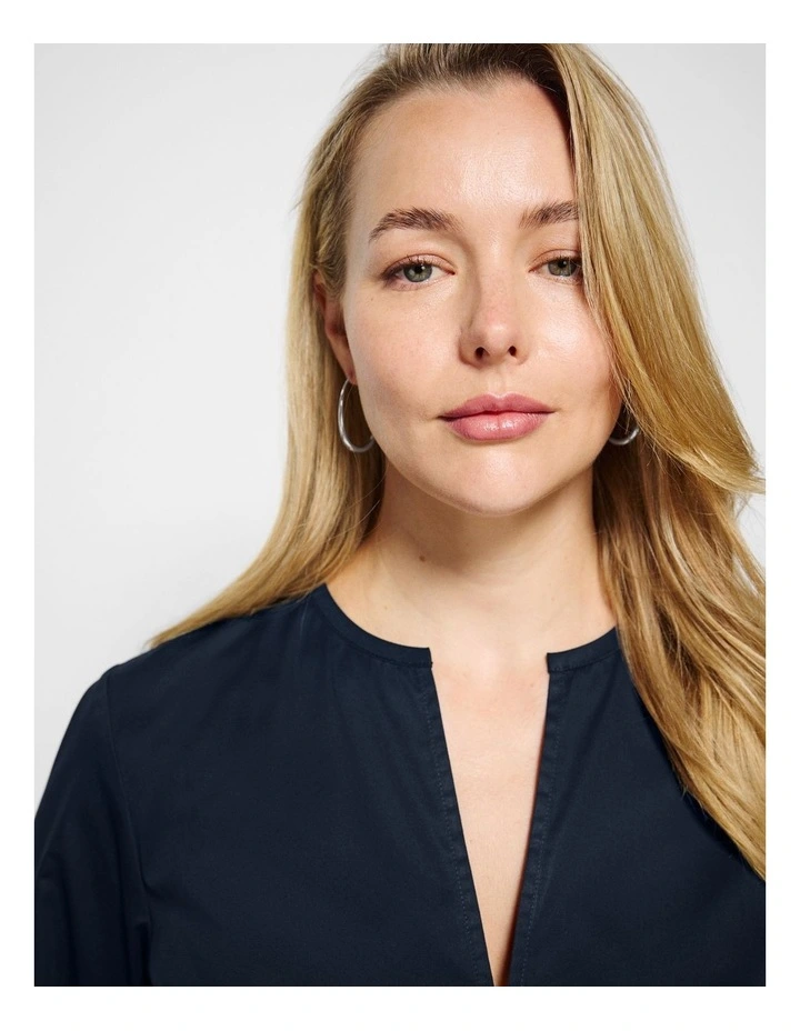 Iris Top in True Navy image 6