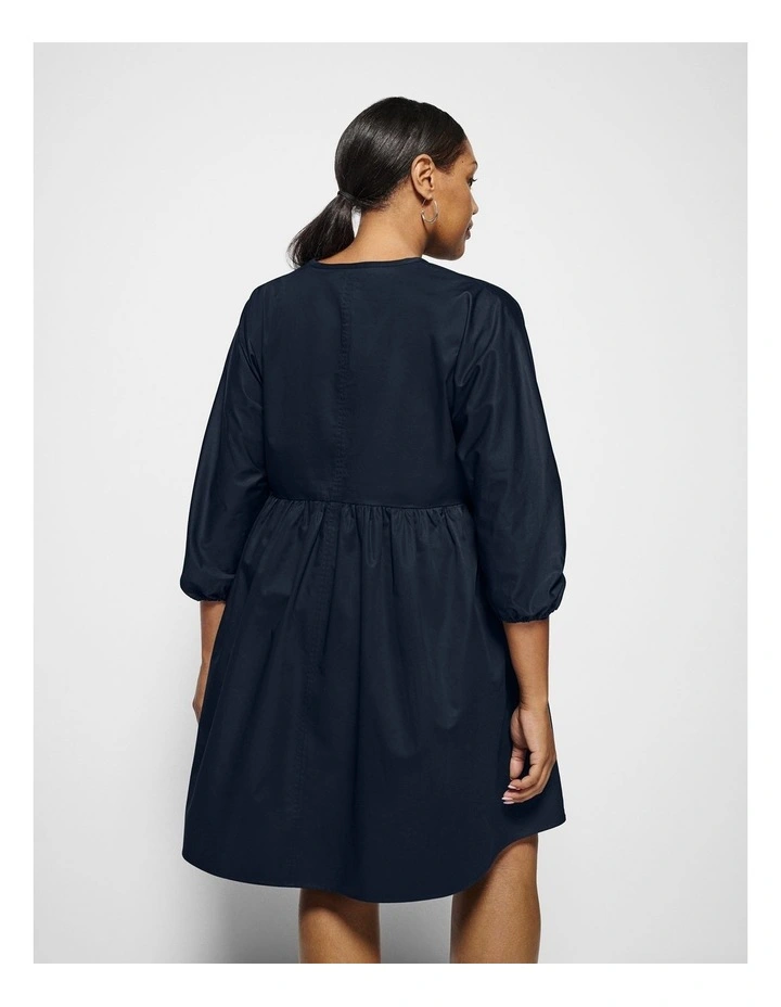 Iris Dress  in True Navy image 3