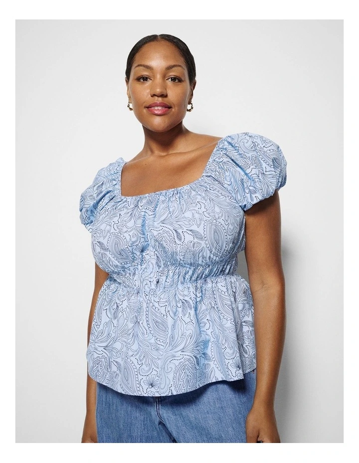 Erika Top in Paisley image 1