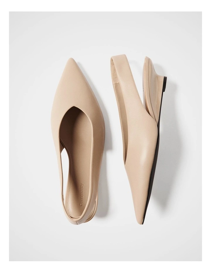 Brielle Leather Wedg in Taupe image 3