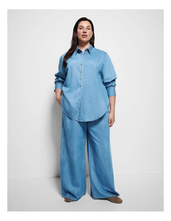Theresa Pant in Light Blue Wash image 1