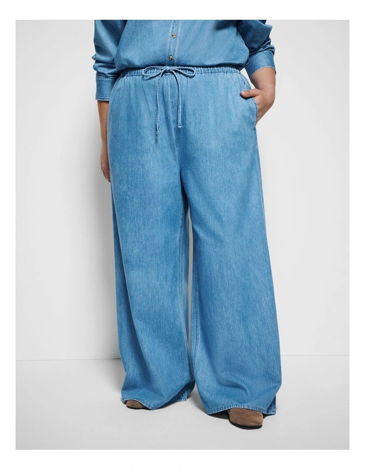 Theresa Pant in Light Blue Wash image 2