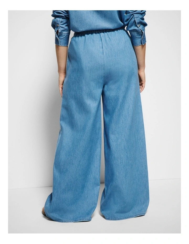 Theresa Pant in Light Blue Wash image 7