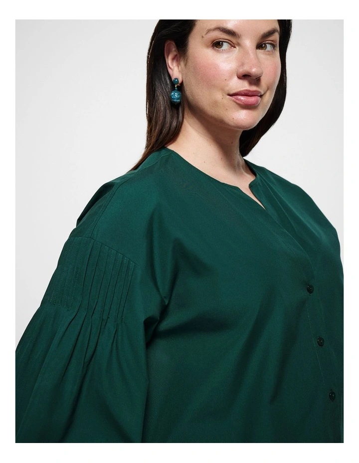 Kate Shirt in Juniper Green image 2
