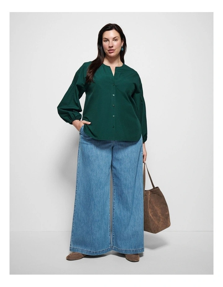 Kate Shirt in Juniper Green image 4