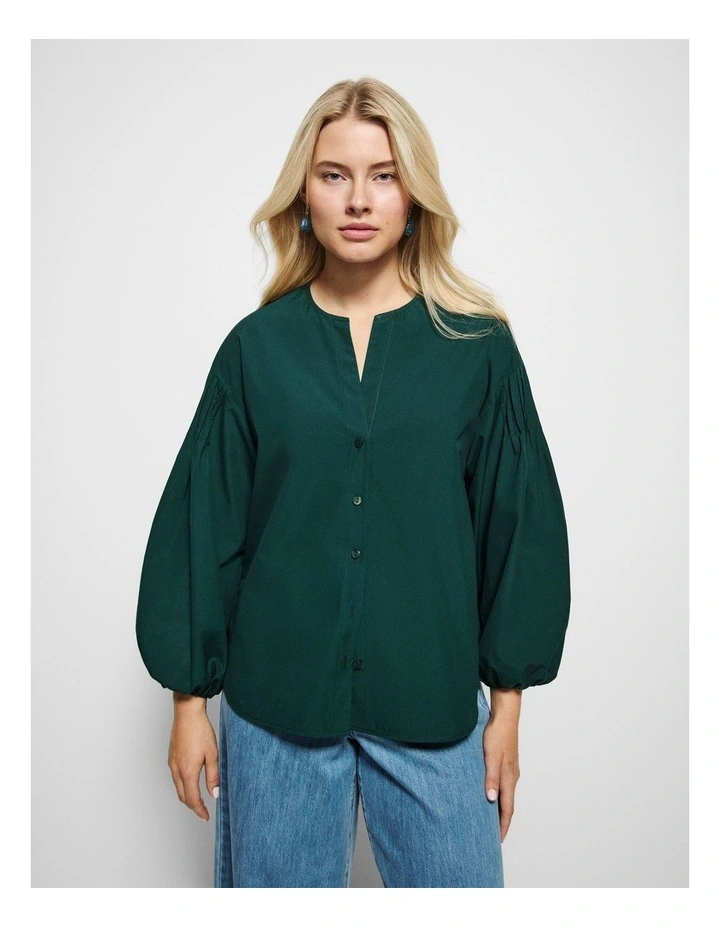 Kate Shirt in Juniper Green image 5