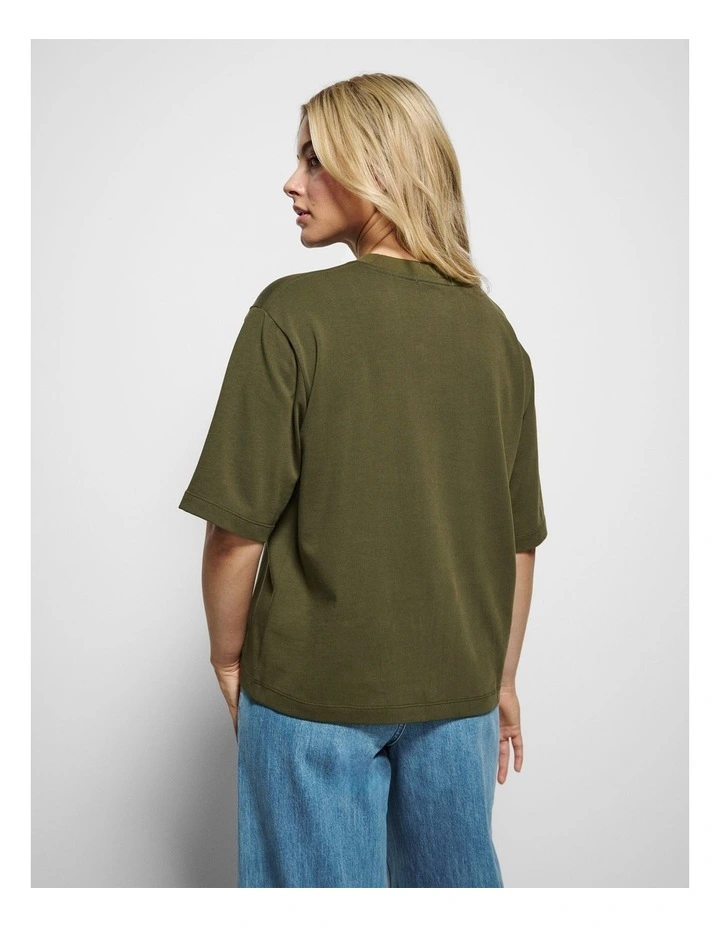 Modern Tee in Olive image 2