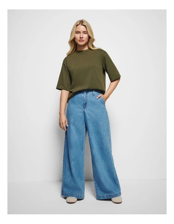 Modern Tee in Olive image 3