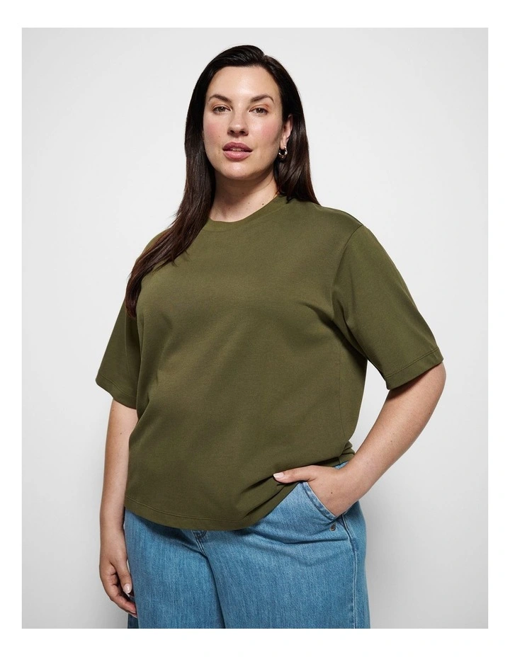 Modern Tee in Olive image 4