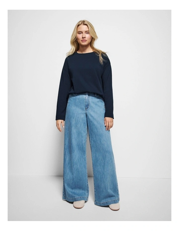 Eloise Top in Navy image 7