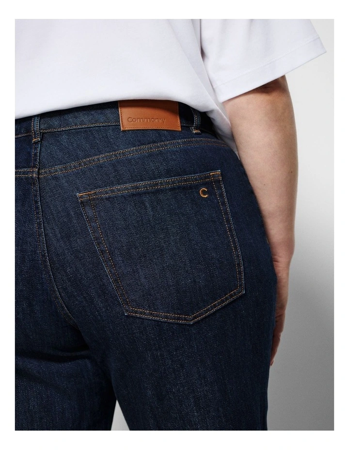 The Mid Rise Slim Jean in Raw Denim image 3