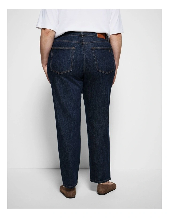 The Mid Rise Slim Jean in Raw Denim image 4