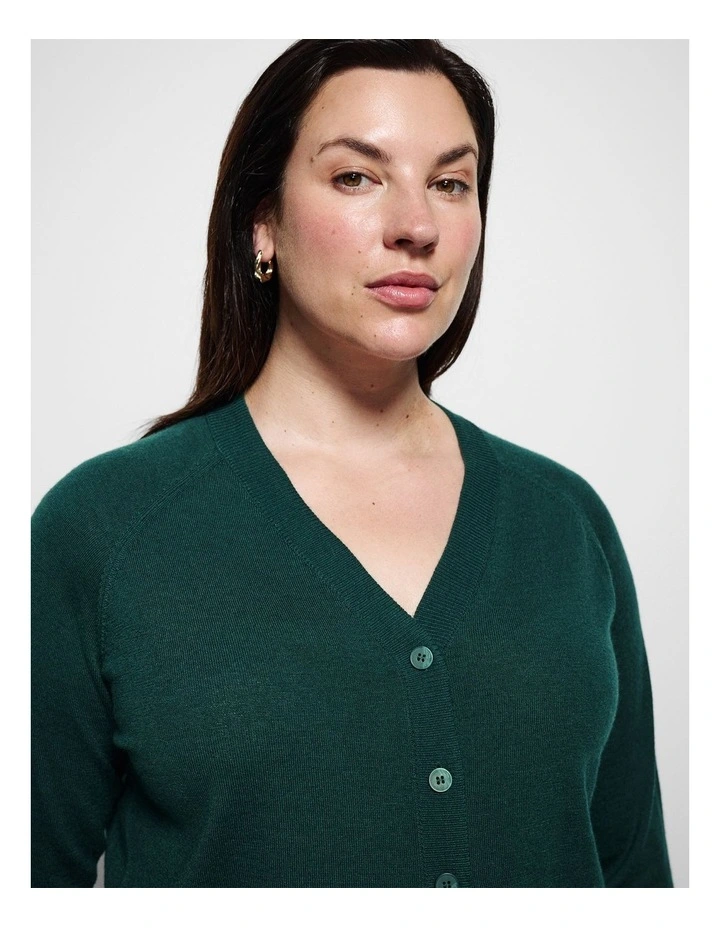Amanda Cardigan in Juniper Green image 2