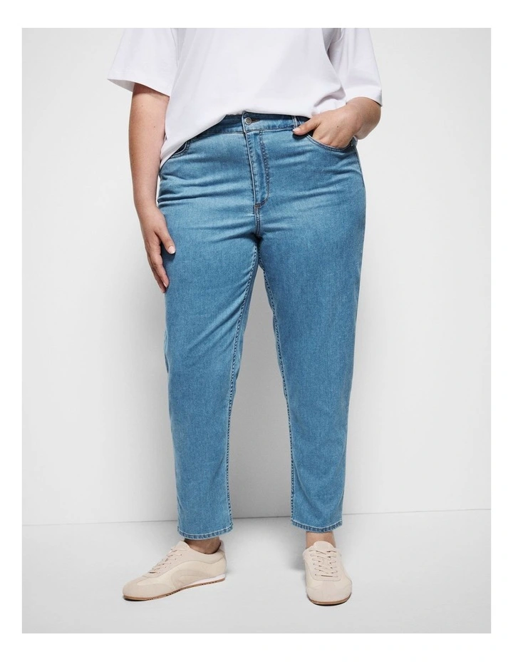The Soft Stretch Casual Pant in Light Blue Wash image 2
