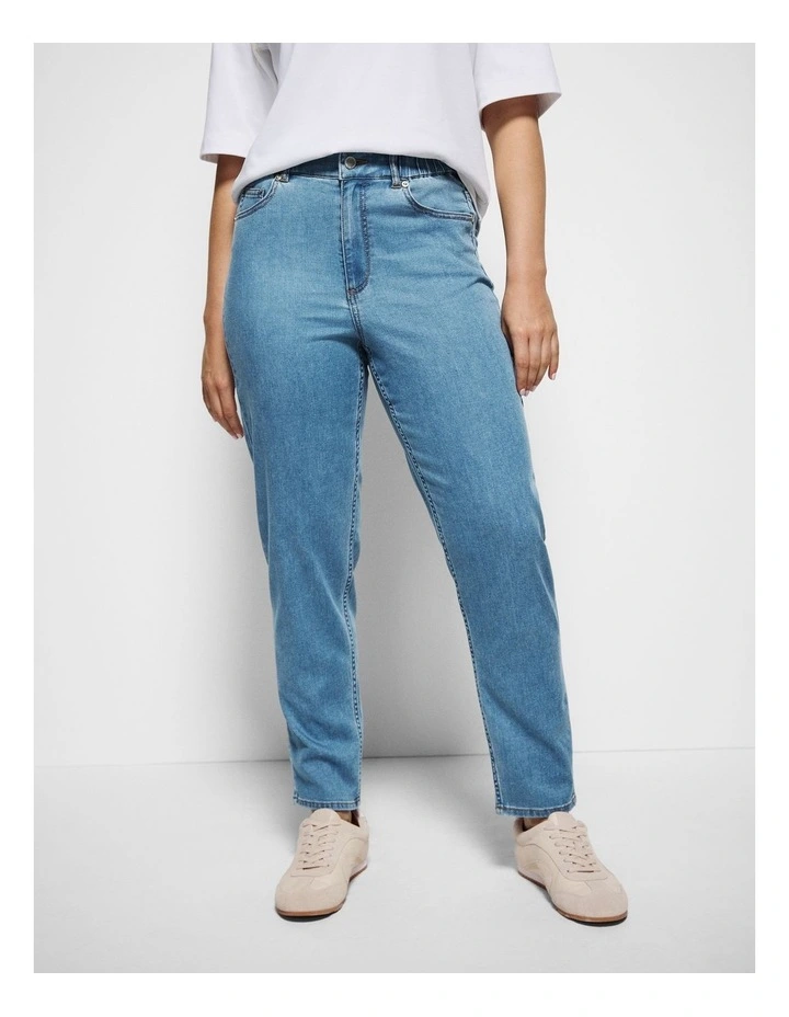 The Soft Stretch Casual Pant in Light Blue Wash image 6