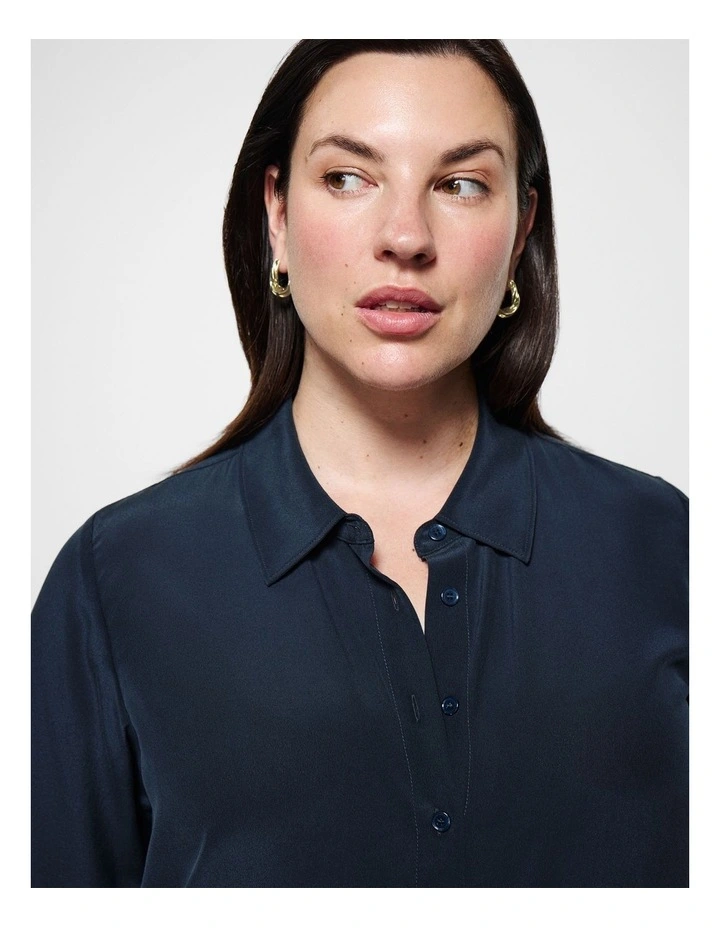 Matilda Shirt in True Navy image 2