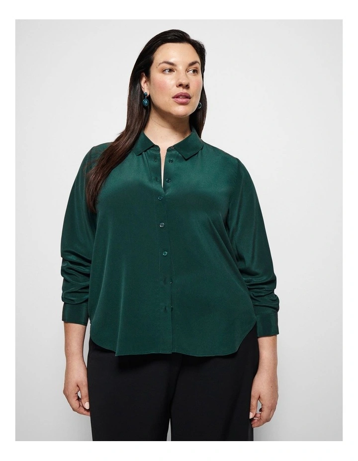 Matilda Shirt in Juniper Green image 1
