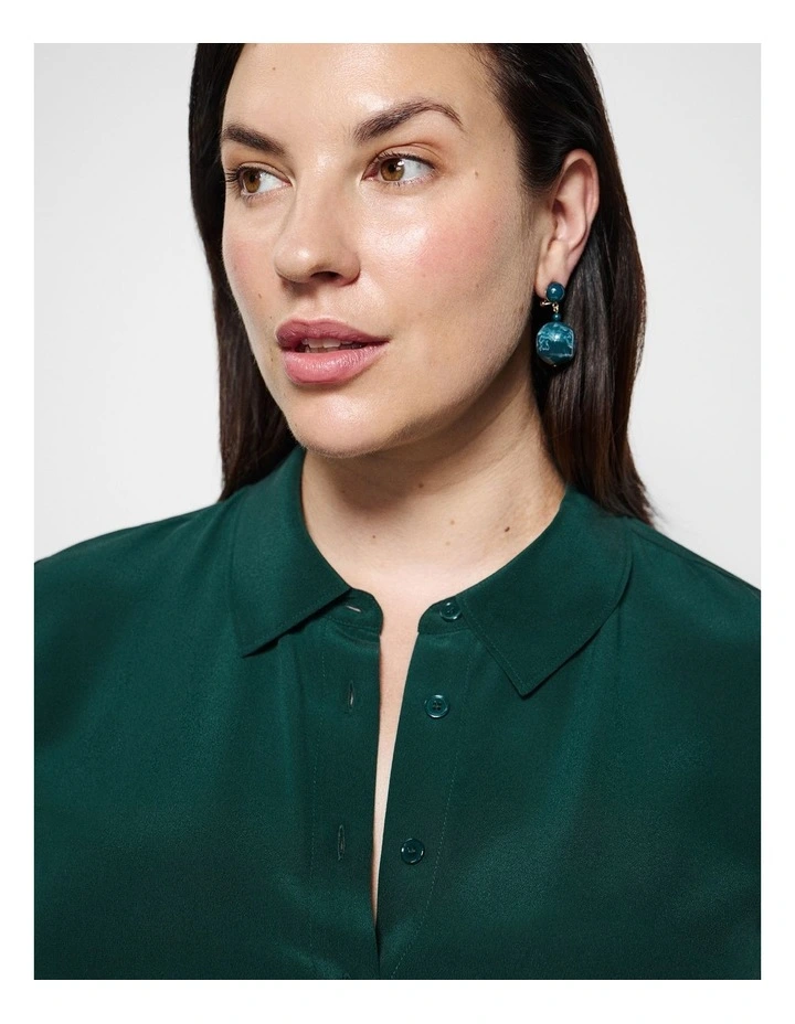 Matilda Shirt in Juniper Green image 2