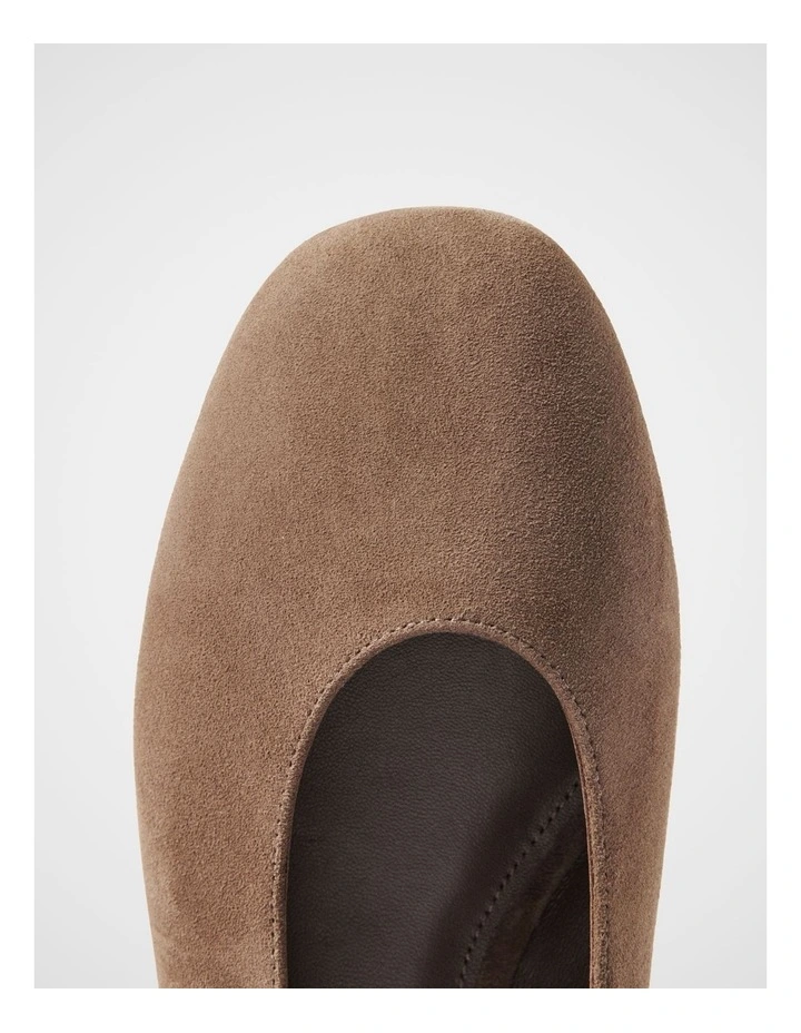 Aspen Suede Ballet Flat in Mocha image 4