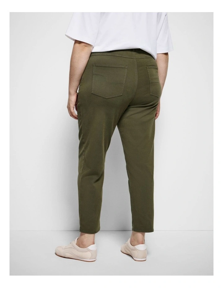 The Soft Stretch Casual Pant in Green image 4