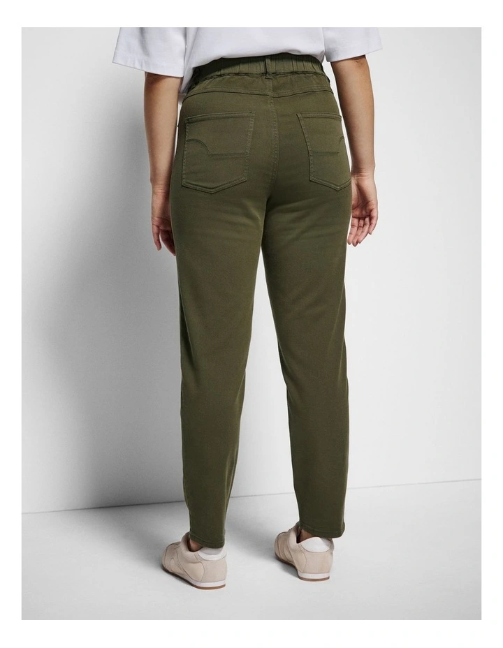 The Soft Stretch Casual Pant in Green image 6