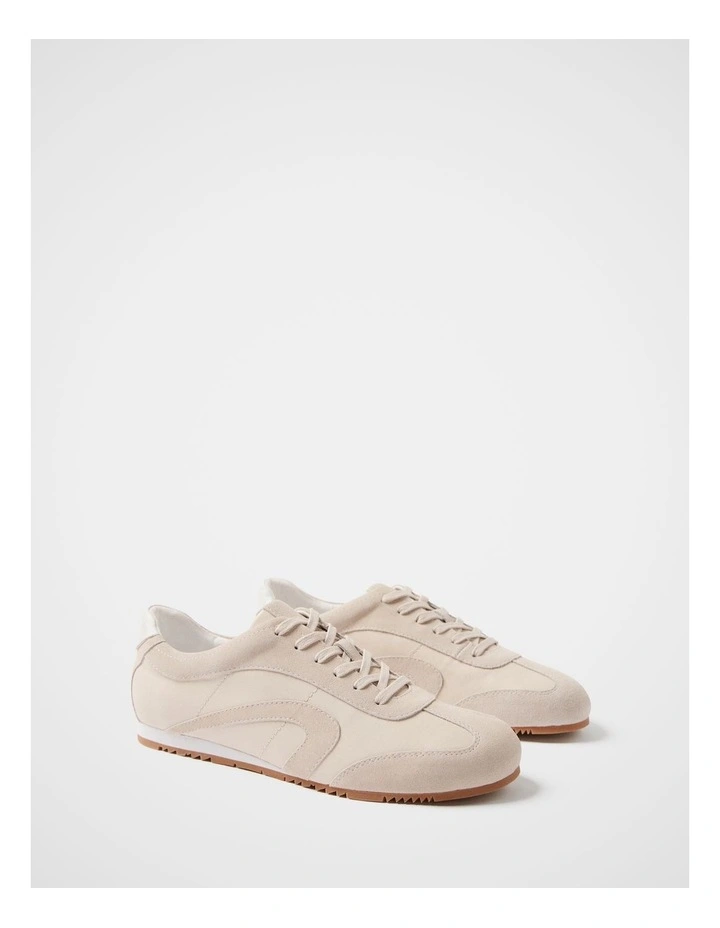Charlie Suede Sneaker in Latte image 1