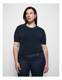 Luna Top in True Navy