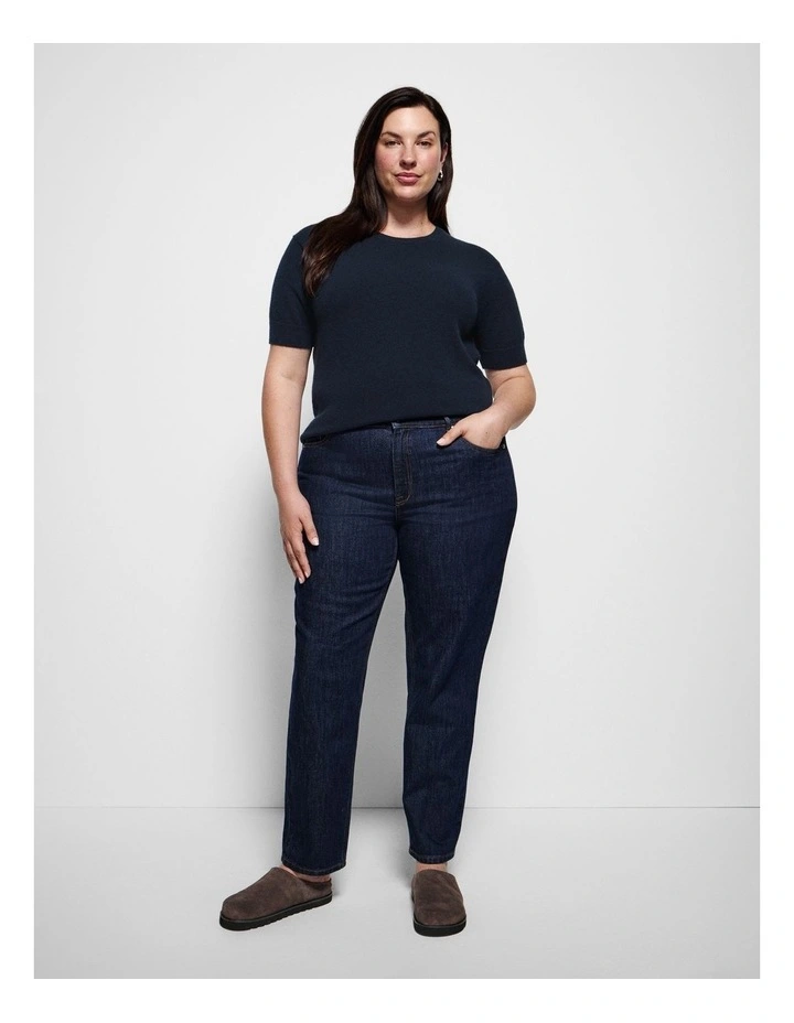 Luna Top in True Navy image 3