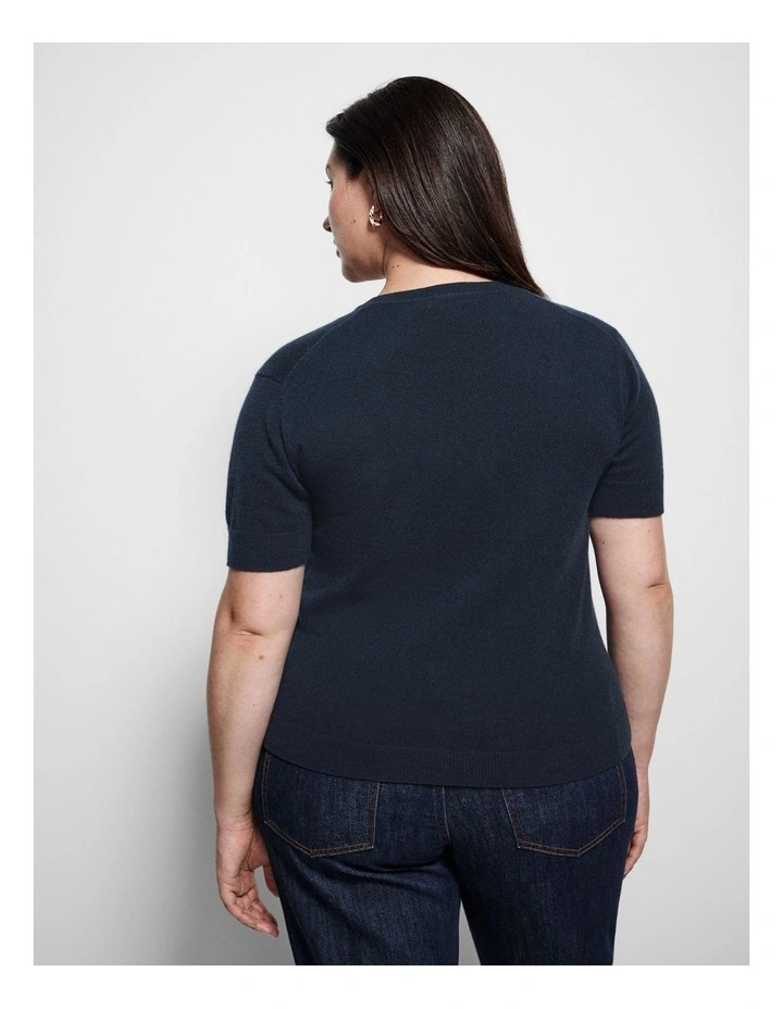 Luna Top in True Navy image 4