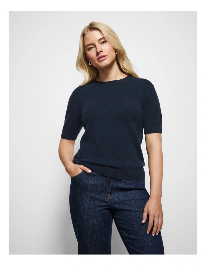Luna Top in True Navy image 5