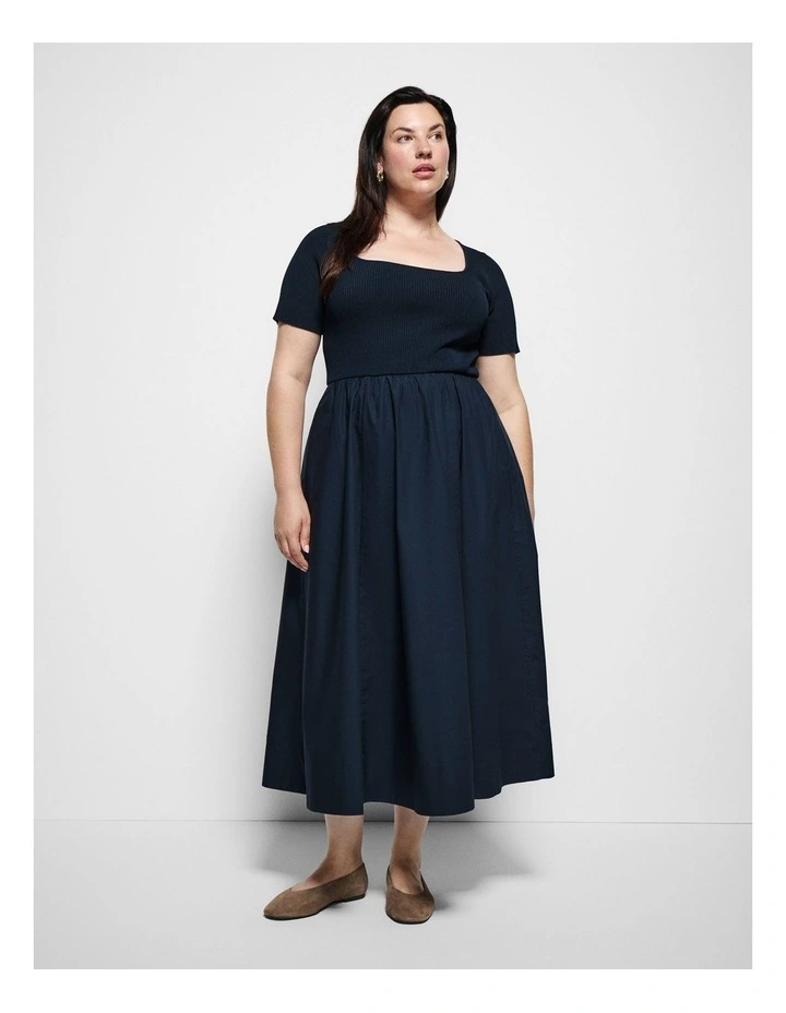 Georgia Dress in True Navy image 1