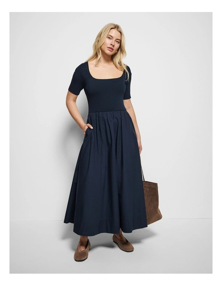 Georgia Dress in True Navy image 6