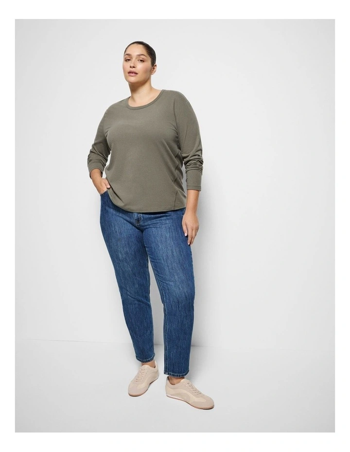 Bianca Top in Moss image 4