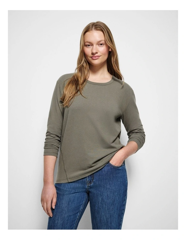 Bianca Top in Moss image 5