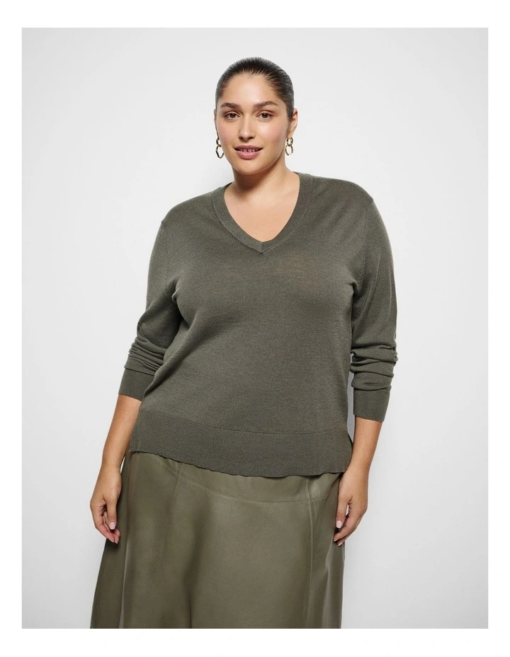 Rylee Knit in Moss image 1