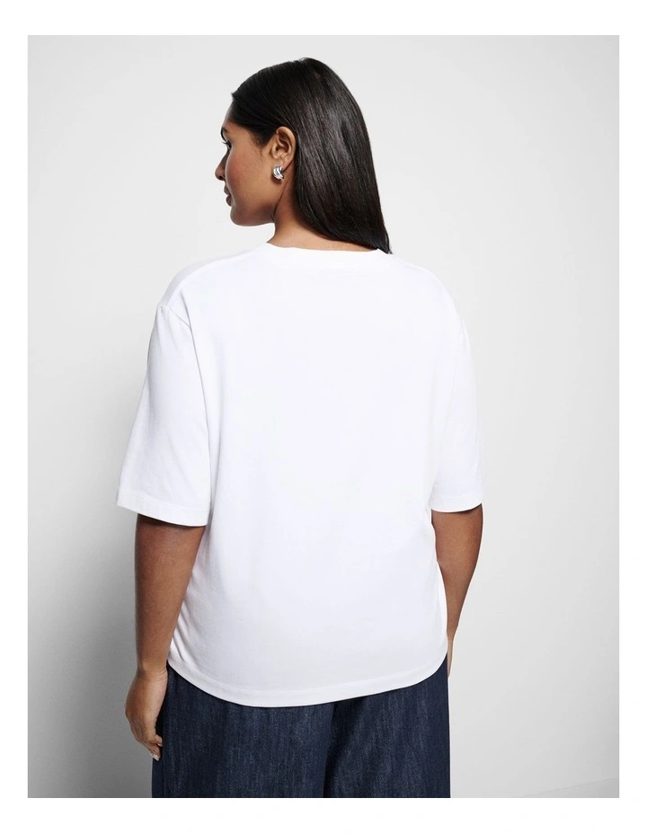 Modern Tee in White image 3