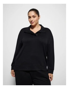 Helen Lounge Top in Black