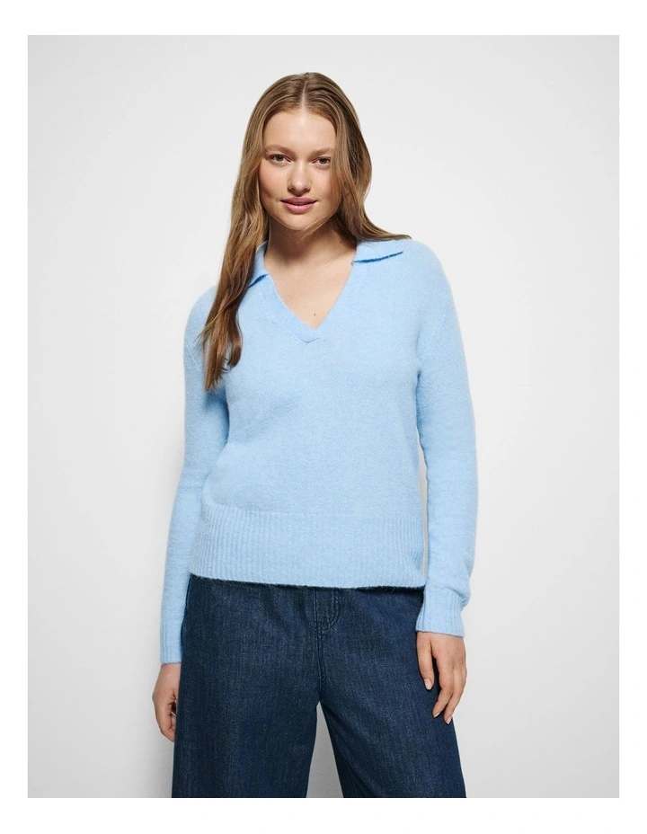 Tracey Polo Top in Cloud Blue image 5