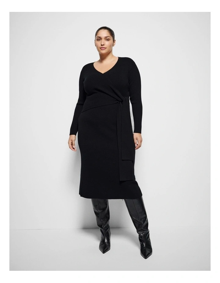 Rennee Knit Dress in Black image 1