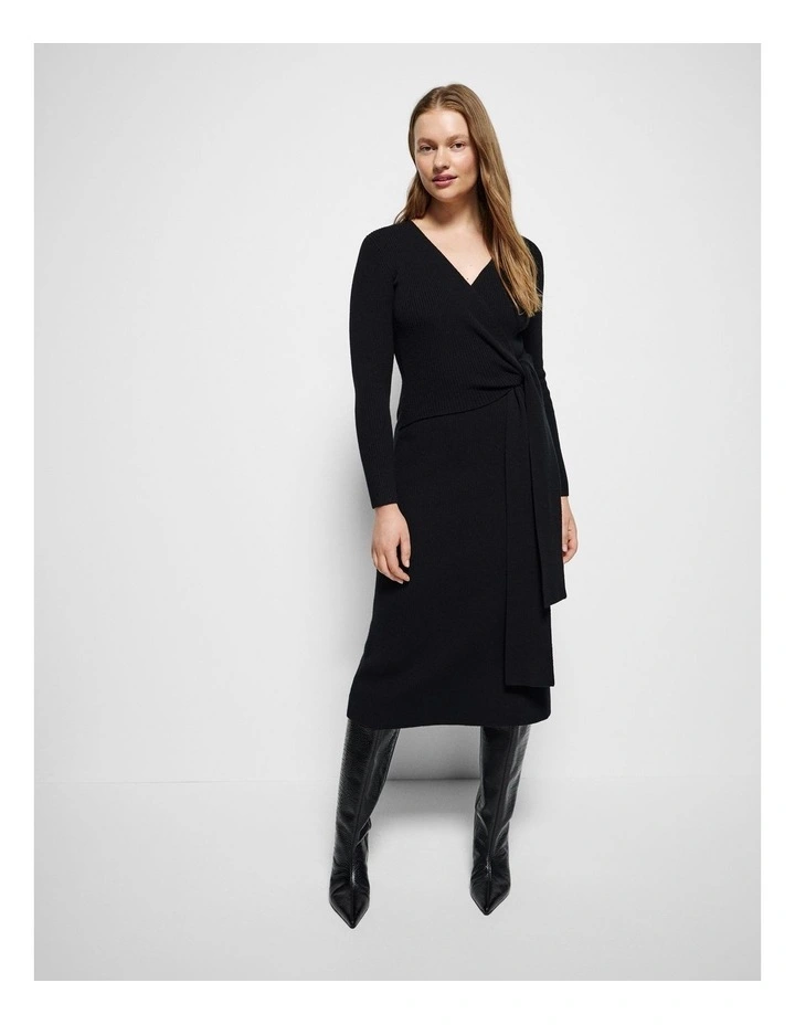 Rennee Knit Dress in Black image 5