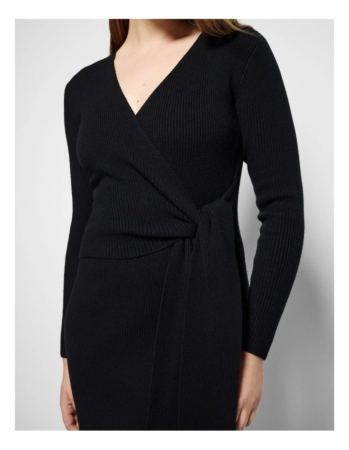 Rennee Knit Dress in Black image 6