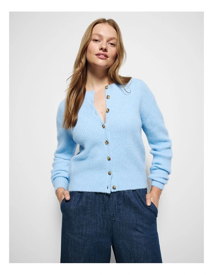 Evie Cardigan in Cloud Blue image 5