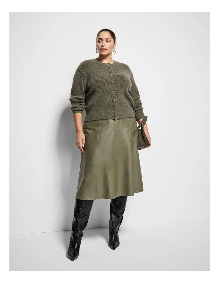 Evie Cardigan in Moss image 4