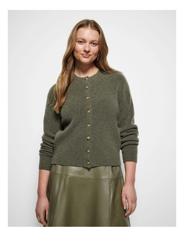 Evie Cardigan in Moss image 5