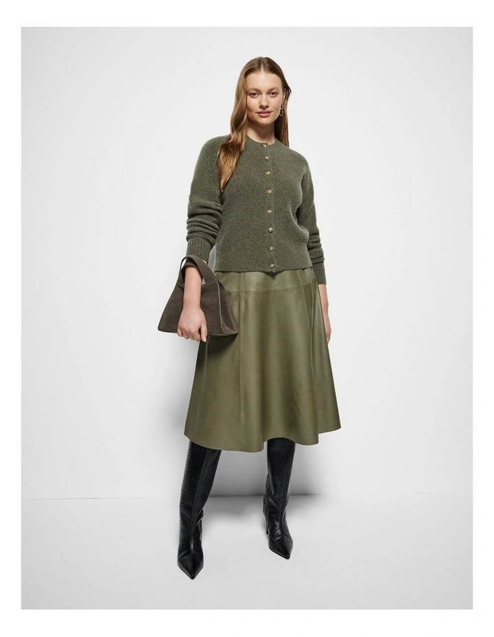 Evie Cardigan in Moss image 7